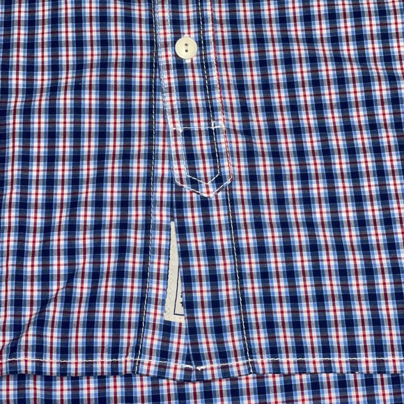 ORIGINAL HOLLYWOOD BOYS SHIRT THE JEAN PEOPLE LONG SLEEVE BLUE CHECKED  SIZE M - Picture 2 of 11